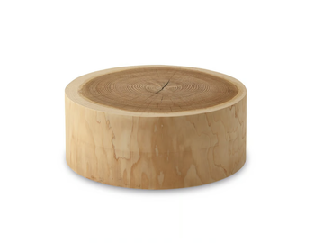 ECO - Low round cedarwood coffee table by Riva 1920 - view 2